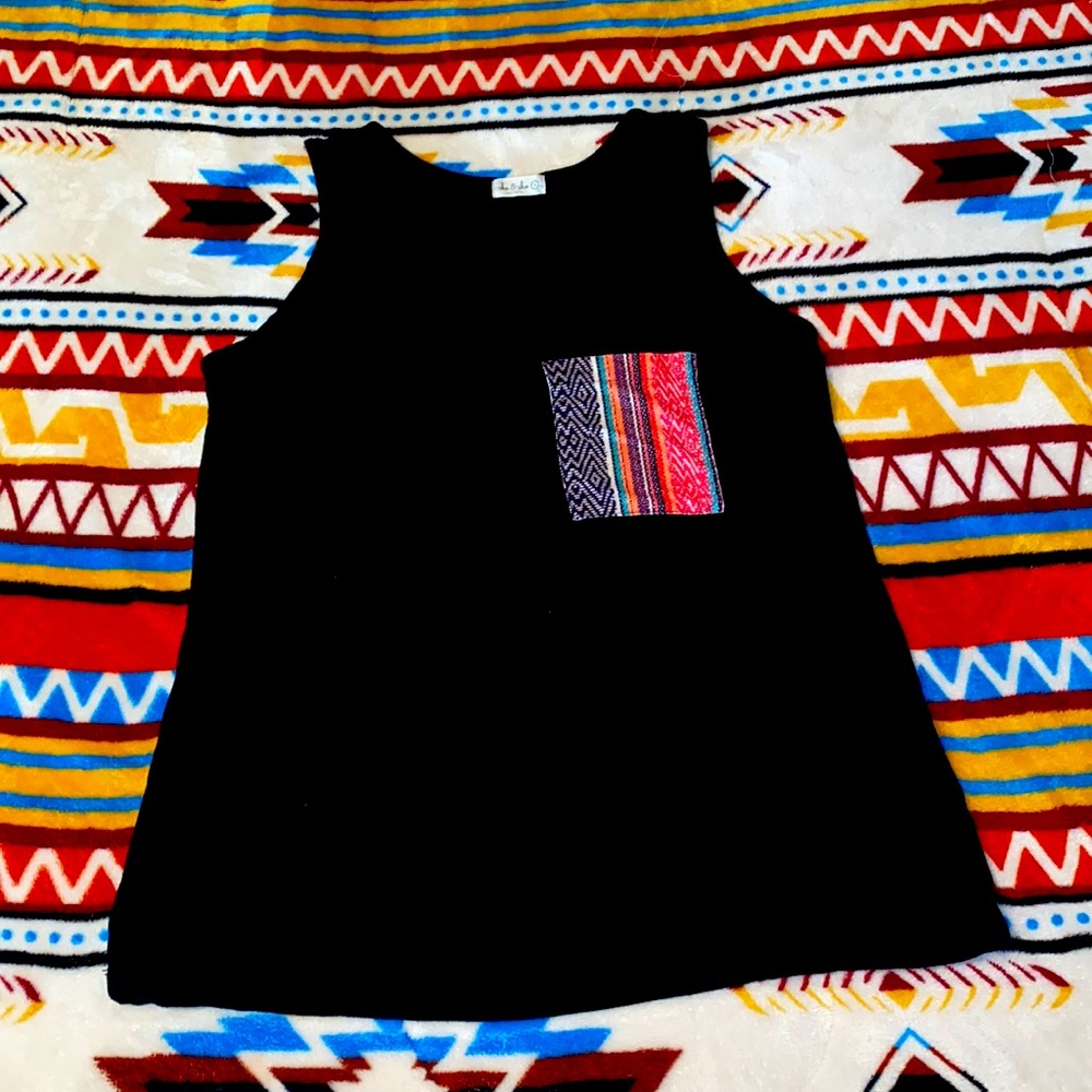 Black w/ serape pocket. She and sho clothing co. Tank